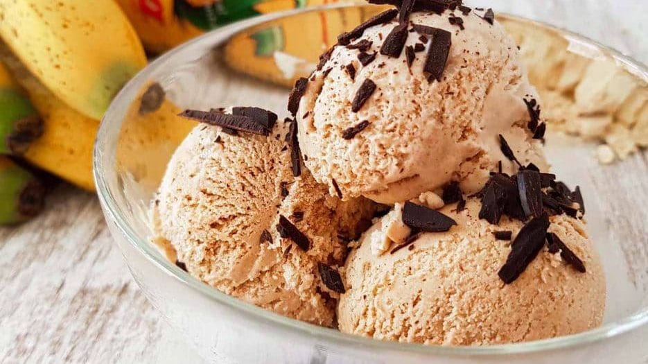 Helado de gofio Helado de gofio