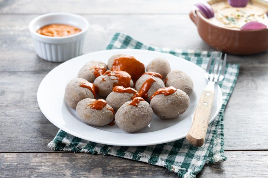 Papas arrugadas con gofio Papas arrugadas con gofio